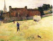 Paul Gauguin Hay-Making in Brittany china oil painting artist